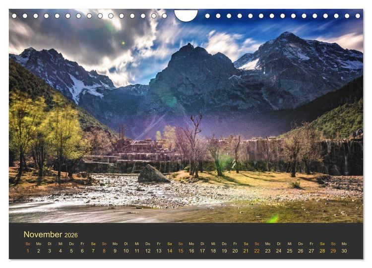 Produktbild: Yunnan - Magische Orte (Wandkalender 2026 DIN A4 quer), CALVENDO Monatskalender
