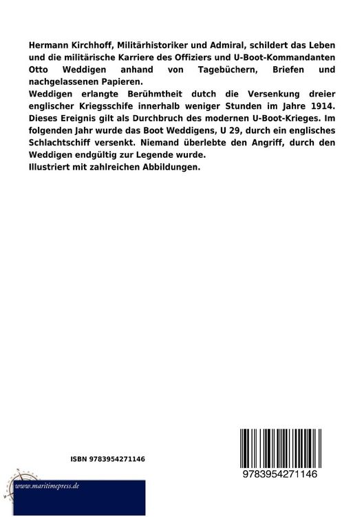 Produktbild: Otto Weddigen und seine Waffe