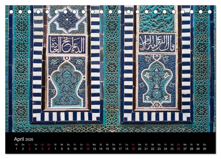Produktbild: Usbekistan (Tischkalender 2026 DIN A5 quer), CALVENDO Monatskalender