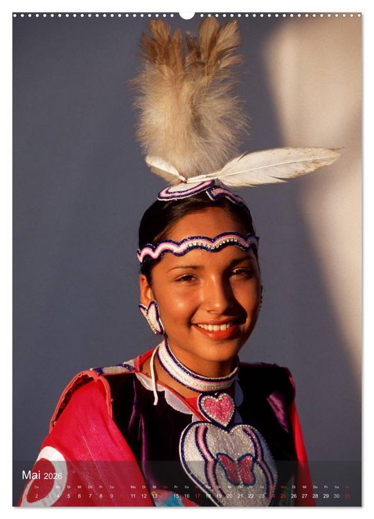 Produktbild: INDIANER Portrait Collection 2 (hochwertiger Premium Wandkalender 2026 DIN A2 hoch), Kunstdruck in Hochglanz