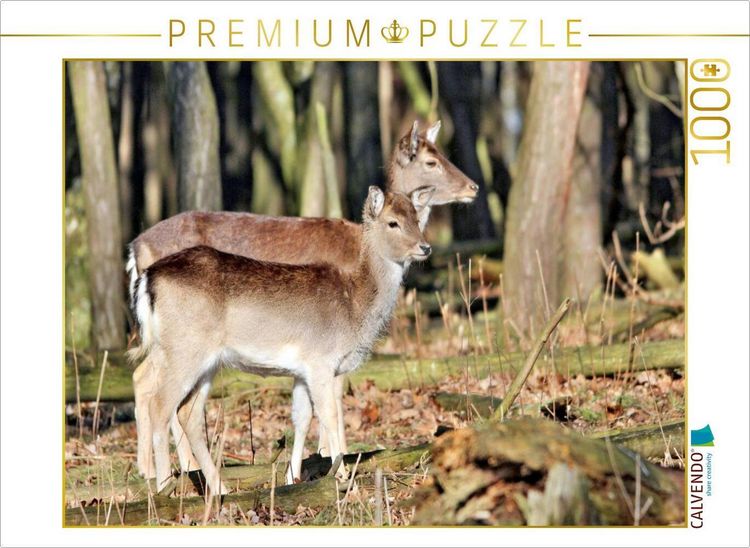 Produktbild: CALVENDO Puzzle Der Sikahirsch - Der kleine Asiat in unseren W&auml;ldern | 1000 Teile Lege-Gr&ouml;&szlig;e 64x48cm Foto-Puzzle f&uuml;r gl&uuml;ckliche Stunden