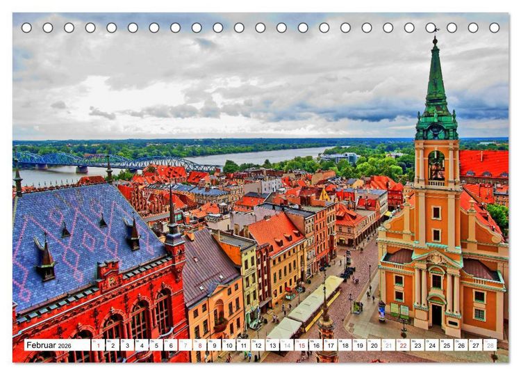 Produktbild: Thorn Torun - Die gotische Altstadt (Tischkalender 2026 DIN A5 quer), CALVENDO Monatskalender