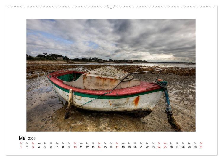 Produktbild: Bretagne - C&ocirc;te de Granit Rose (Wandkalender 2026 DIN A2 quer), CALVENDO Monatskalender