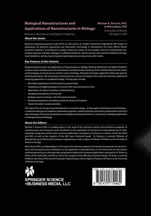 Produktbild: Biological Nanostructures and Applications of Nanostructures in Biology