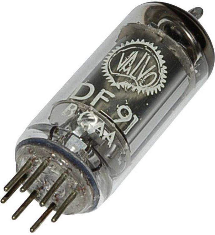 Produktbild: BTB Vertrieb DF 91 = 1 T 4 Elektronenr&ouml;hre Pentode 45 V 1.7 mA Polzahl: 7 Sockel: Miniatur Inhalt 1 St.
