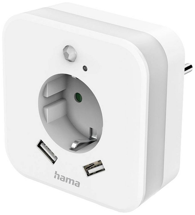 Produktbild: Hama 00223498 LED-Nachtlicht mit Bewegungsmelder LED Tageslichtwei&szlig; Wei&szlig;