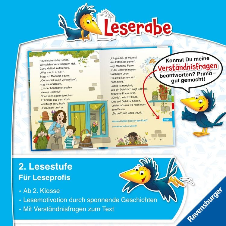 Produktbild: Leserabe 2. Lesestufe - Auf hei&szlig;er Spur - Die Detektive von Paris