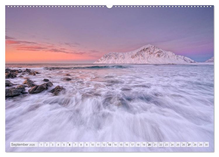 Produktbild: Traumziel Lofoten (hochwertiger Premium Wandkalender 2026 DIN A2 quer), Kunstdruck in Hochglanz