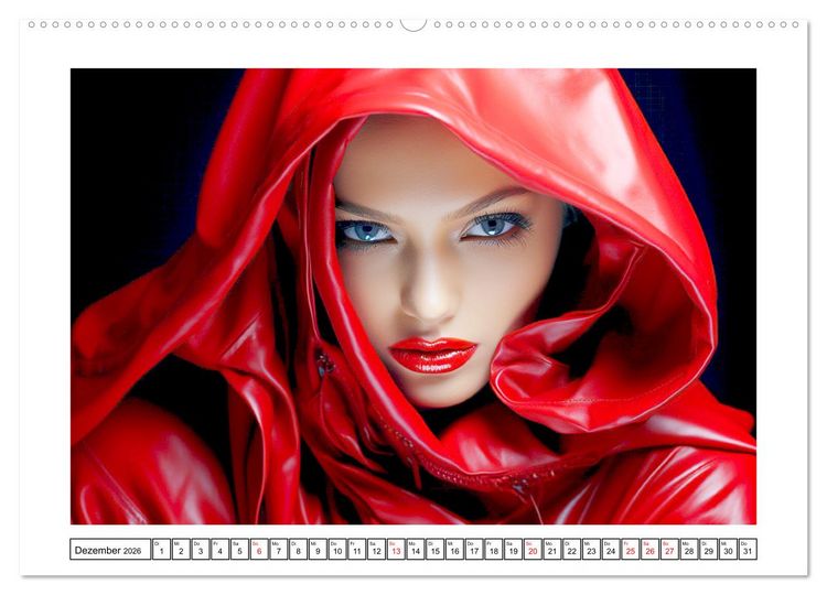 Produktbild: Femme Fatale. Portraits. Starke und sch&ouml;ne Frauen (hochwertiger Premium Wandkalender 2026 DIN A2 quer), Kunstdruck in Hochglanz