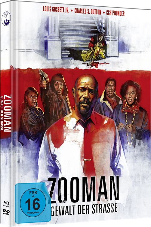 Produktbild: Zooman - Gewalt der Stra&szlig;e (Uncut Limited Mediabook, in HD neu abgetastet, Blu-ray+DVD+Booklet)