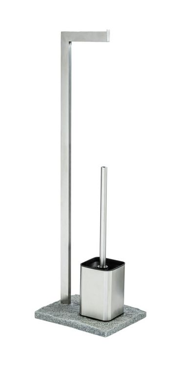Produktbild: Stand WC-Garnitur Mod. Granit Edelstahl, rostfrei