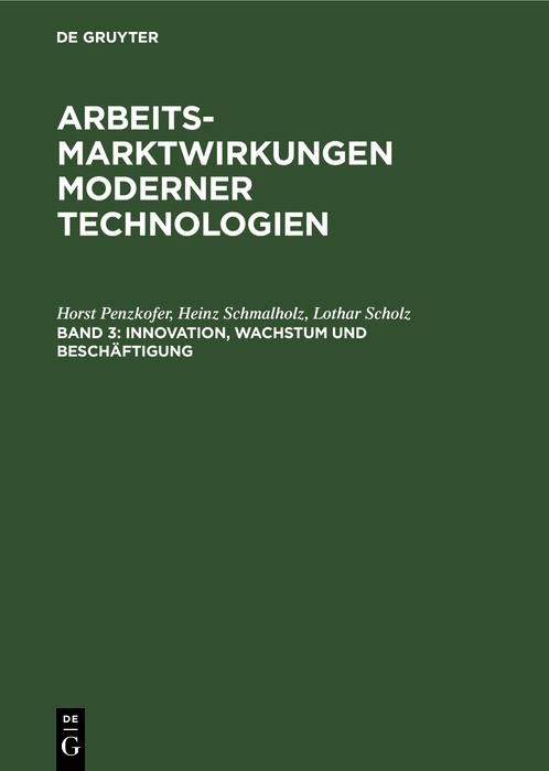 Produktbild: Innovation, Wachstum und Besch&auml;ftigung