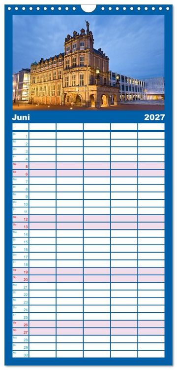 Produktbild: Familienplaner 2027 - ARNHEM mit 5 Spalten (Wandkalender, 21 x 45 cm) CALVENDO