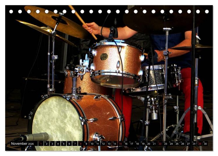 Produktbild: Klangbilder des Jazz (Tischkalender 2026 DIN A5 quer), CALVENDO Monatskalender