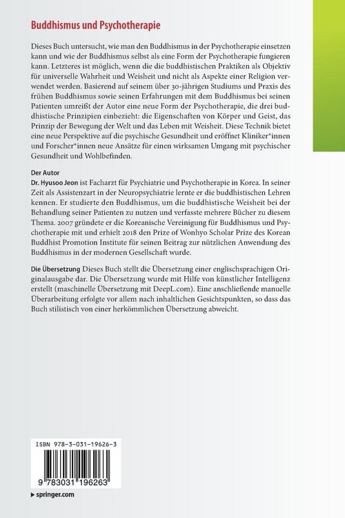 Produktbild: Buddhismus und Psychotherapie