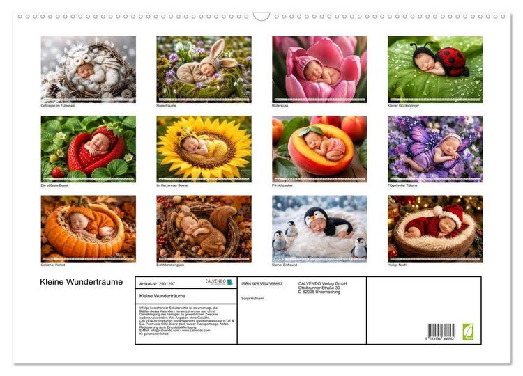 Produktbild: Kleine Wundertr&auml;ume (Wandkalender 2027 DIN A2 quer), CALVENDO Monatskalender