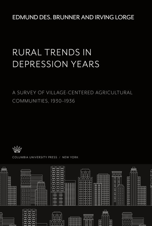 Produktbild: Rural Trends in Depression Years