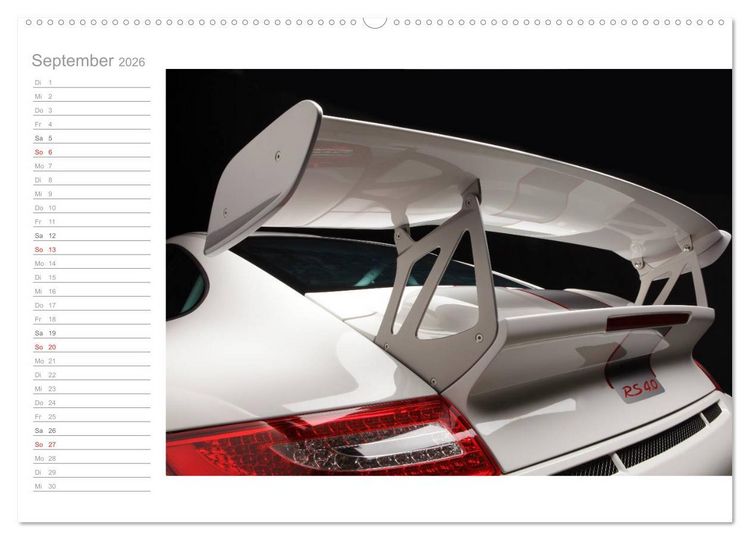 Produktbild: Porsche GT3RS 4,0 (Wandkalender 2026 DIN A2 quer), CALVENDO Monatskalender