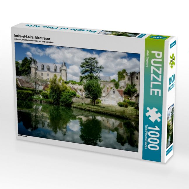 Produktbild: CALVENDO Puzzle Indre-et-Loire: Montr&eacute;sor | 1000 Teile Lege-Gr&ouml;&szlig;e 64x48cm Foto-Puzzle f&uuml;r gl&uuml;ckliche Stunden