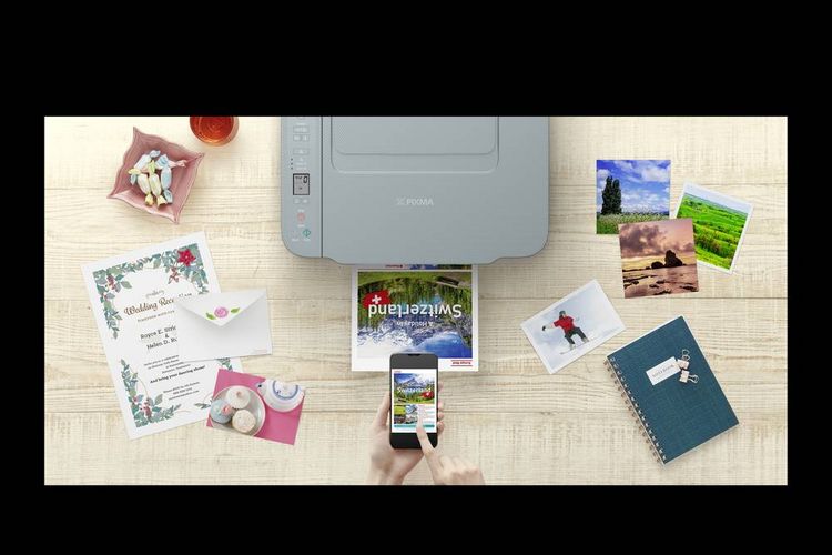 Produktbild: Canon PIXMA TS3752I EUR BL Multifunktionsdrucker Tintenstrahl Farbe A4 Drucker, Scanner, Kopierer Duplex, USB, WLAN