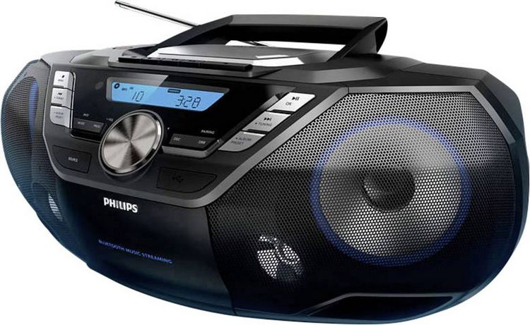 Produktbild: Philips AZB798T CD-Radio DAB+, UKW Bluetooth&reg;, CD, Kassette, USB Schwarz