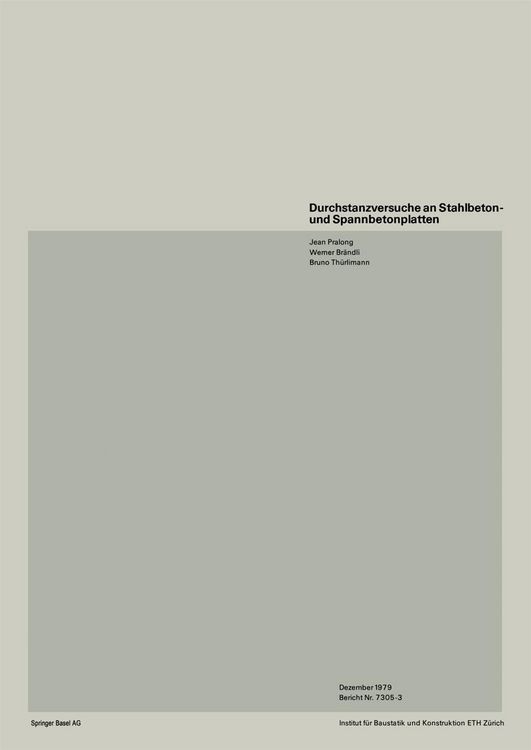 Produktbild: Durchstanzversuche an Stahlbeton- und Spannbetonplatten