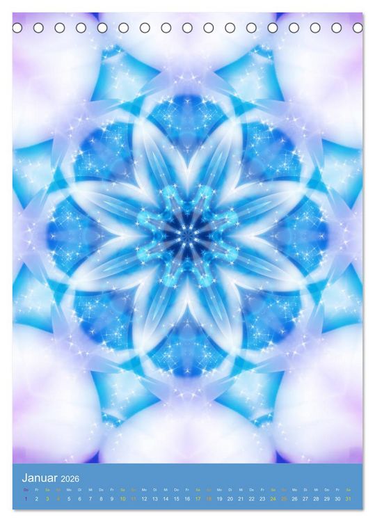 Produktbild: Lichtvolle Mandalas (Tischkalender 2026 DIN A5 hoch), CALVENDO Monatskalender