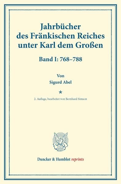 Produktbild: Jahrb&uuml;cher des Fr&auml;nkischen Reiches unter Karl dem Gro&szlig;en.