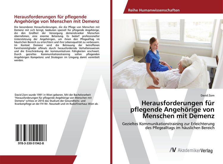 Produktbild: Herausforderungen f&uuml;r pflegende Angeh&ouml;rige von Menschen mit Demenz