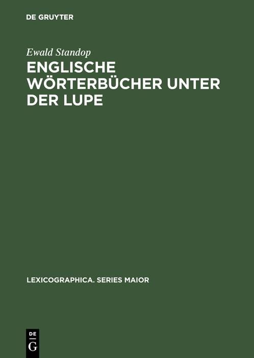 Produktbild: Englische W&ouml;rterb&uuml;cher unter der Lupe