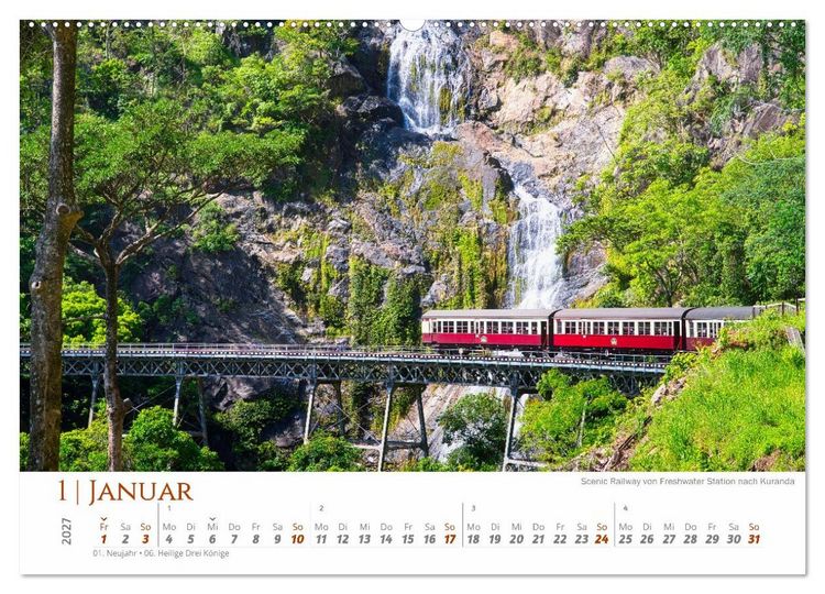 Produktbild: Australien - Cairns-Brisbane (Wandkalender 2027 DIN A2 quer), CALVENDO Monatskalender