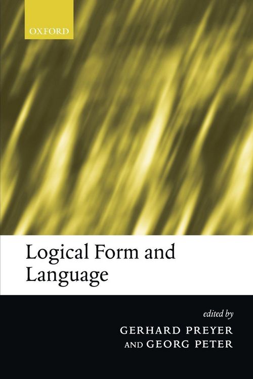 Produktbild: Logical Form and Language