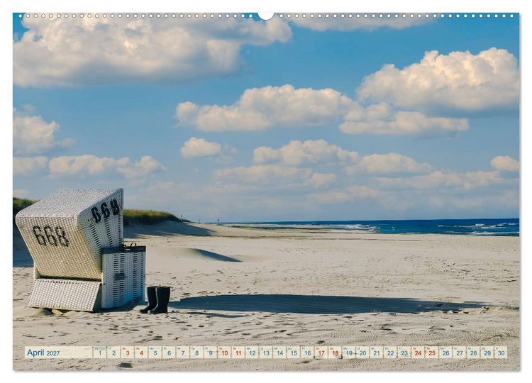 Produktbild: Strand-Einsamkeit. Ein Sylter Winter (hochwertiger Premium Wandkalender 2027 DIN A2 quer), Kunstdruck in Hochglanz