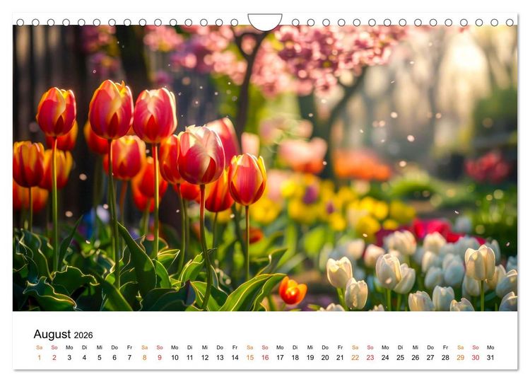 Produktbild: Tulpen - ein Farbenmeer (Wandkalender 2026 DIN A4 quer), CALVENDO Monatskalender