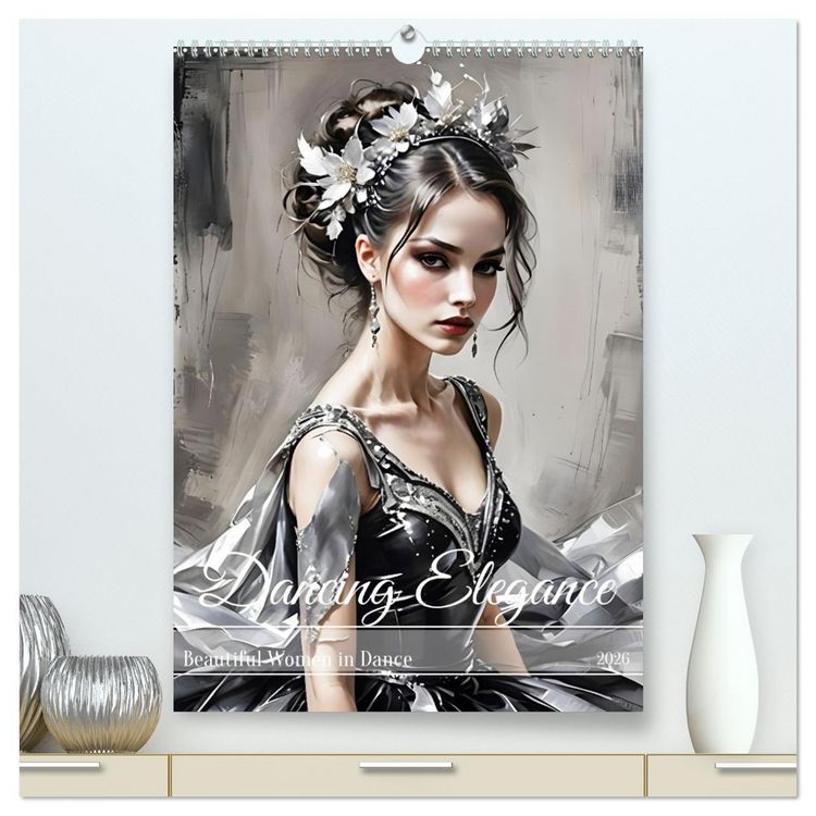 Produktbild: Dancing Elegance (High Quality Premium Wall Calendar 2026 DIN A2 portrait),CALVENDO 12 Month Wall Calendar