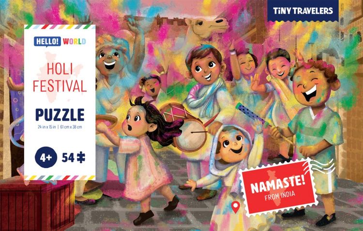 Produktbild: Tiny Travelers Puzzle: Holi Festival