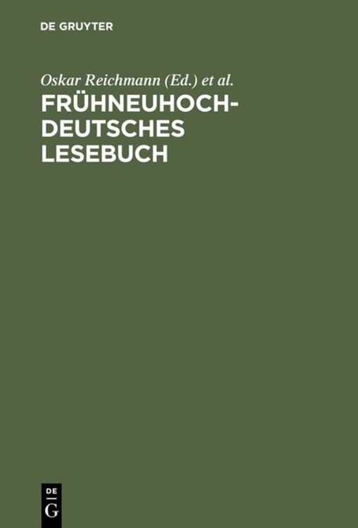 Produktbild: Fr&uuml;hneuhochdeutsches Lesebuch