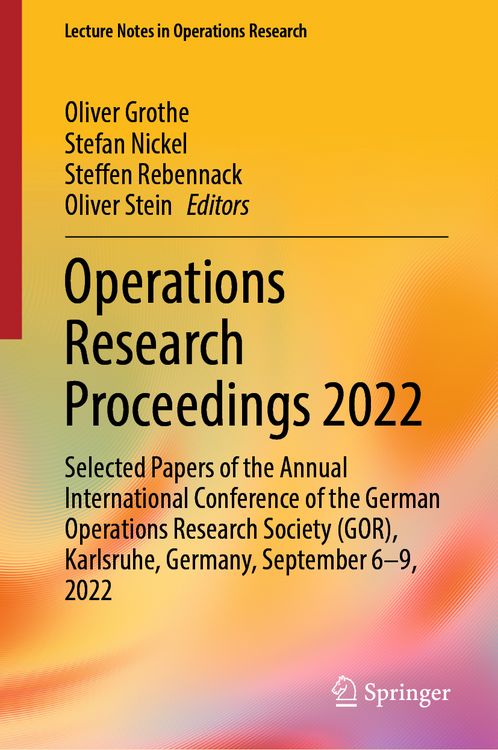 Produktbild: Operations Research Proceedings 2022