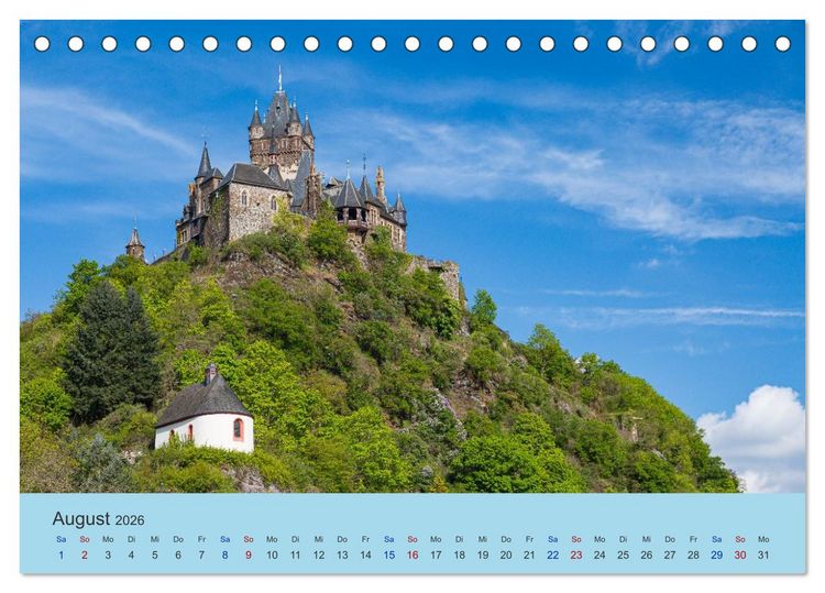 Produktbild: Moselansichten (Tischkalender 2026 DIN A5 quer), CALVENDO Monatskalender