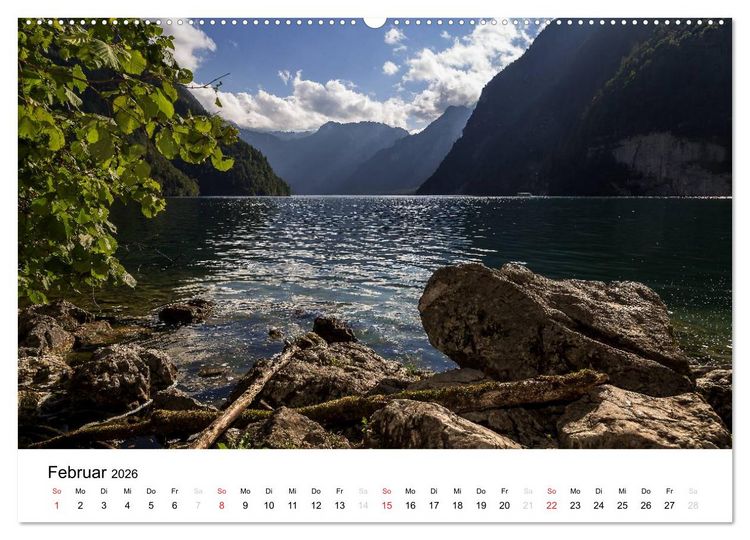 Produktbild: Reizvolle Gew&auml;sser im Berchtesgadener Land (hochwertiger Premium Wandkalender 2026 DIN A2 quer), Kunstdruck in Hochglanz