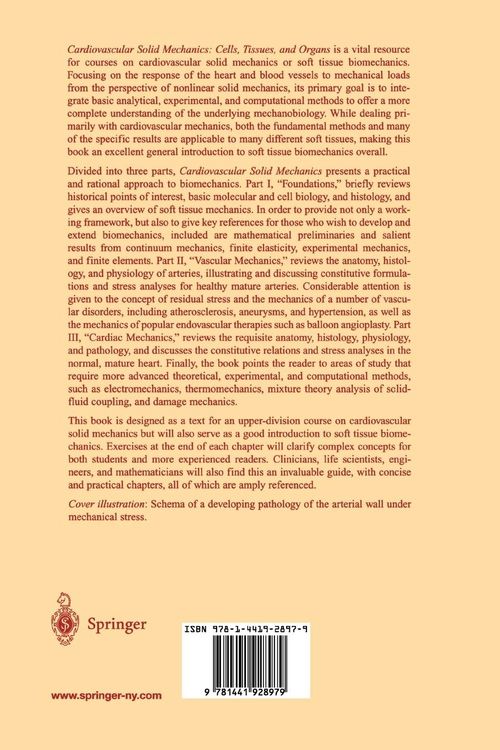 Produktbild: Cardiovascular Solid Mechanics