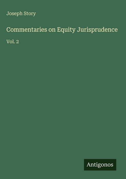 Produktbild: Commentaries on Equity Jurisprudence