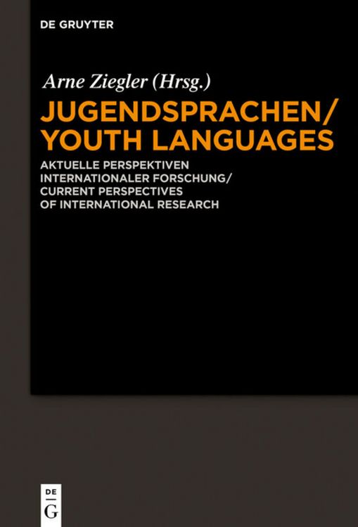 Produktbild: Jugendsprachen/Youth Languages