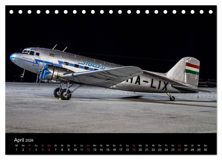 Produktbild: Faszination Flugzeug (Tischkalender 2026 DIN A5 quer), CALVENDO Monatskalender