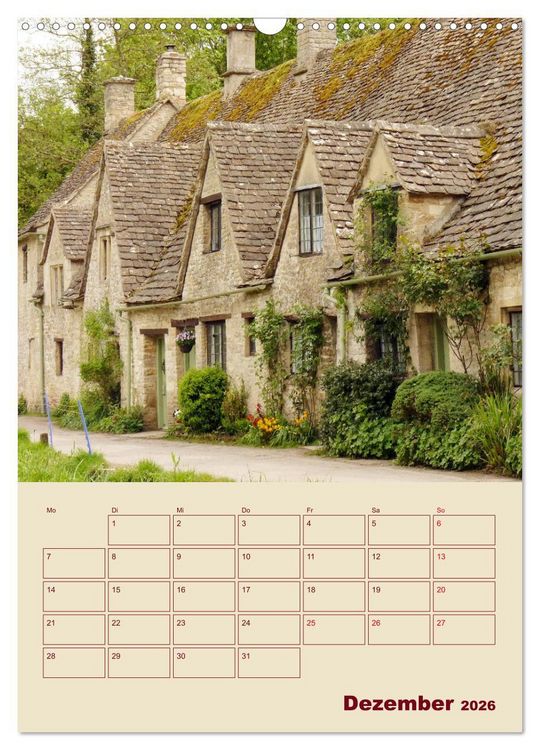 Produktbild: Die Cotswolds Englands gr&uuml;nes Herz (Wandkalender 2026 DIN A3 hoch), CALVENDO Monatskalender
