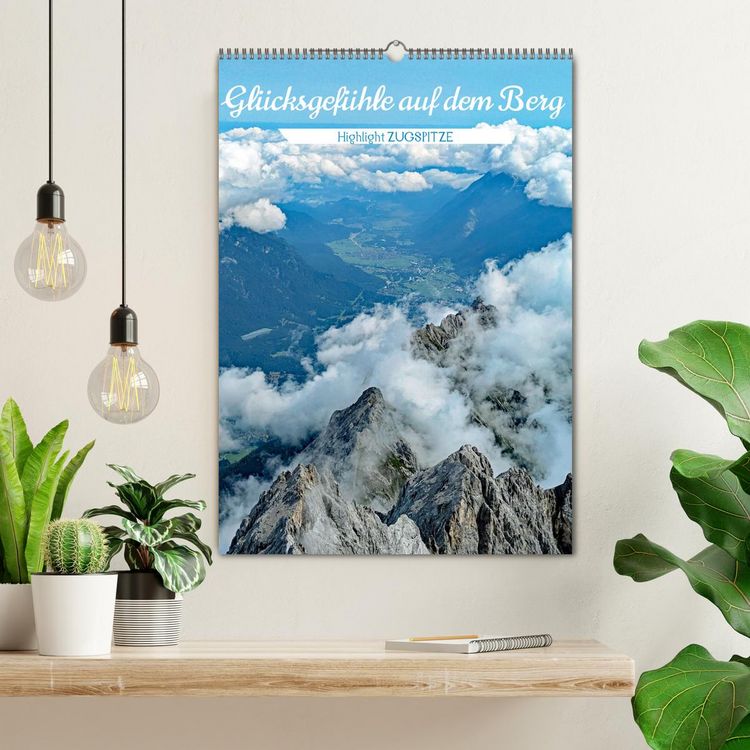 Produktbild: Gl&uuml;cksgef&uuml;hle auf dem Berg - Highlight Zugspitze (Wandkalender 2026 DIN A2 hoch), CALVENDO Monatskalender