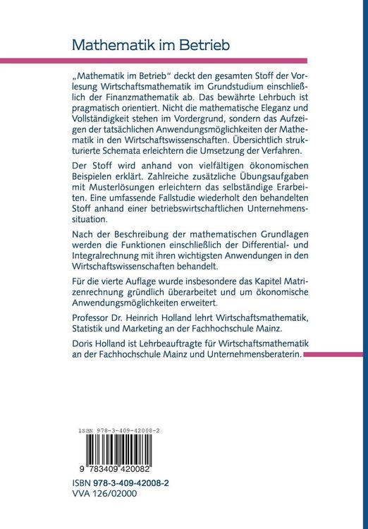 Produktbild: Mathematik im Betrieb