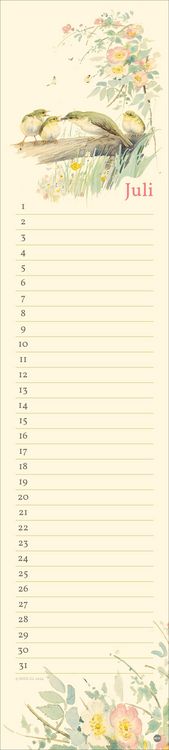 Produktbild: Edith Holden: Geburtstagskalender Langplaner