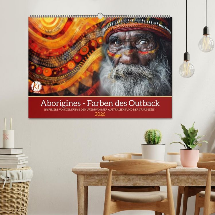Produktbild: Aborigines - Farben des Outback (Wandkalender 2026 DIN A2 quer), CALVENDO Monatskalender