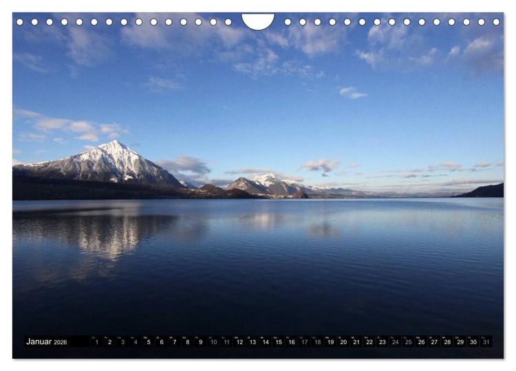 Produktbild: Rund um den Thunersee (Wandkalender 2026 DIN A4 quer), CALVENDO Monatskalender